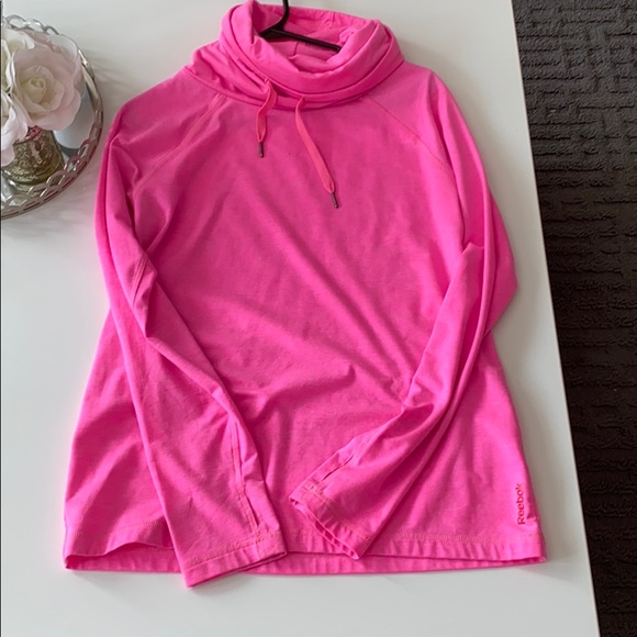 Reebok neon pink sports turtleneck - Picture 1 of 1
